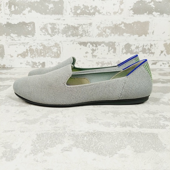 NEW Rothy's The Loafer Gray Knit Round Toe Slip On Loafers F69